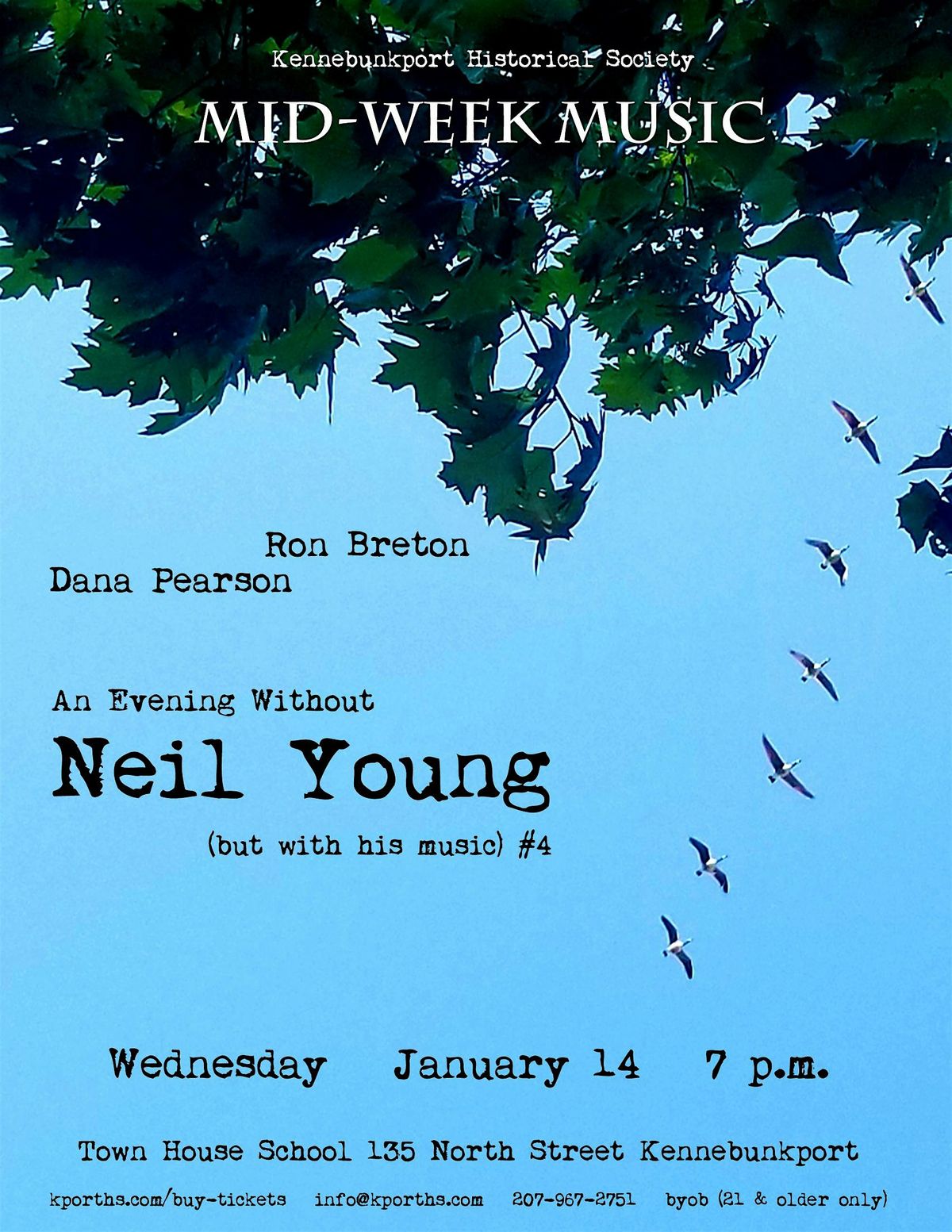 An Evening Without Neil Young (But With His Music), 14 January | Event in Kennebunkport | AllEvents