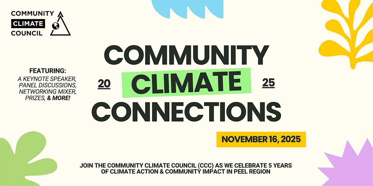 Community Climate Connections: CCC's Networking Mixer, 16 November | Event in Brampton | AllEvents