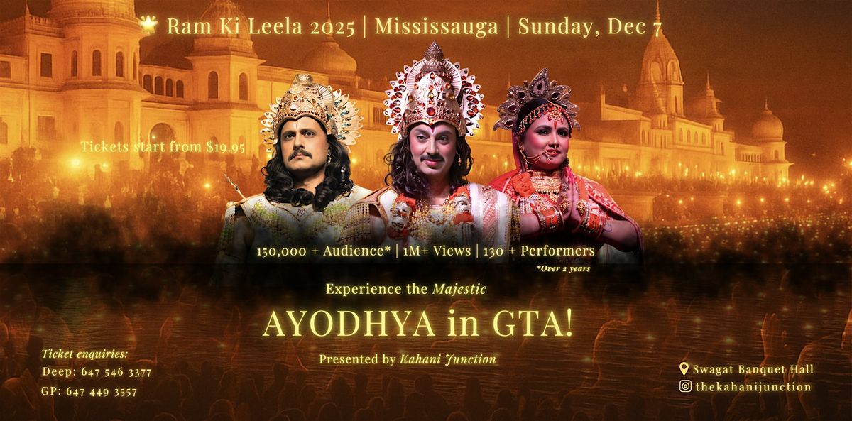 Ram ki Leela 1:00 pm - 3:00 pm, 7 December | Event in Mississauga | AllEvents