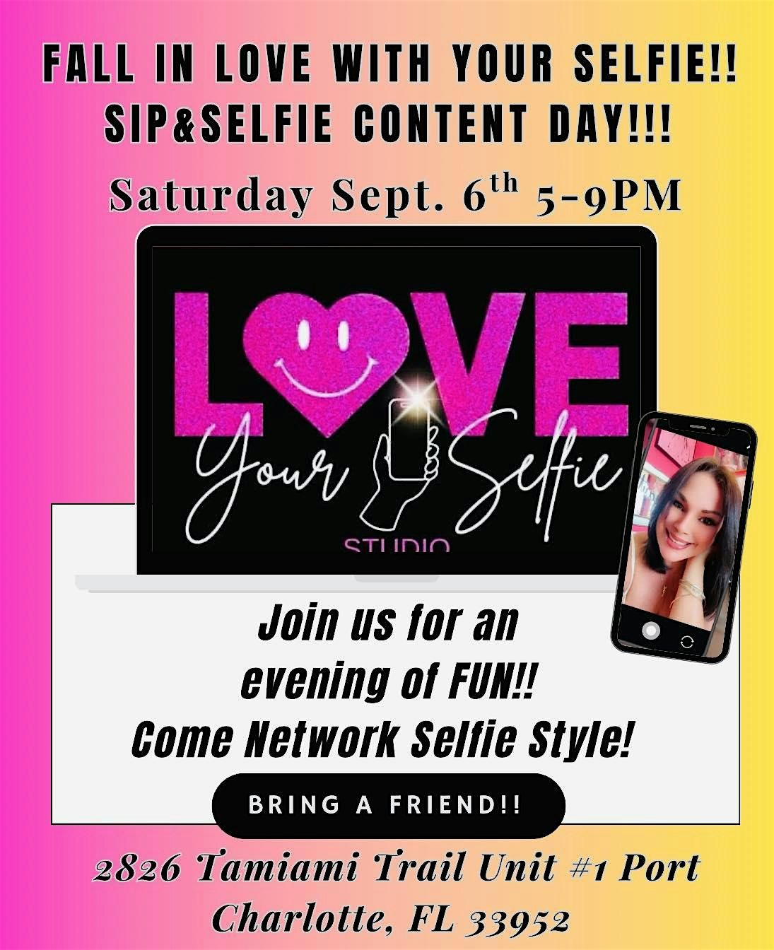 Fall in Love with your Selfie!!! Sip & Selfie Cotent Day!!, 6 September | Event in Port Charlotte | AllEvents