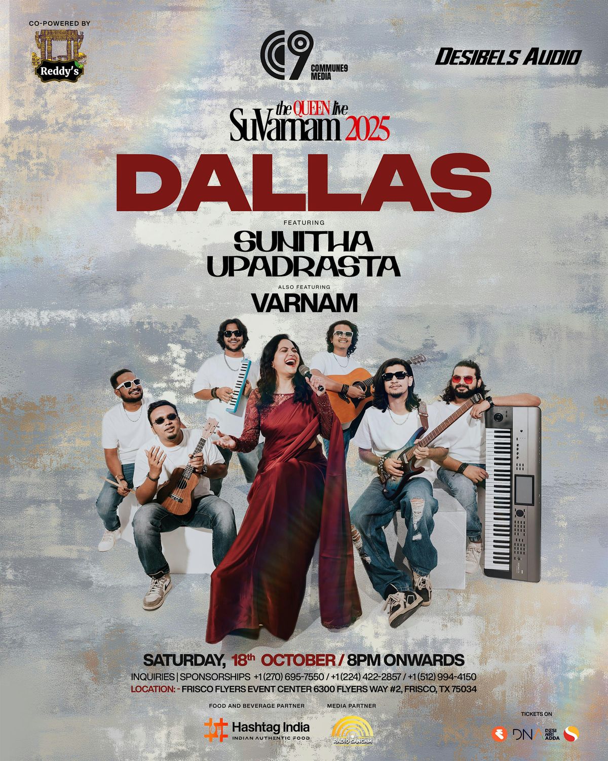 SuVarnam 2025: Sunitha & Varnam Live – Dallas, 18 October | Event in Frisco | AllEvents