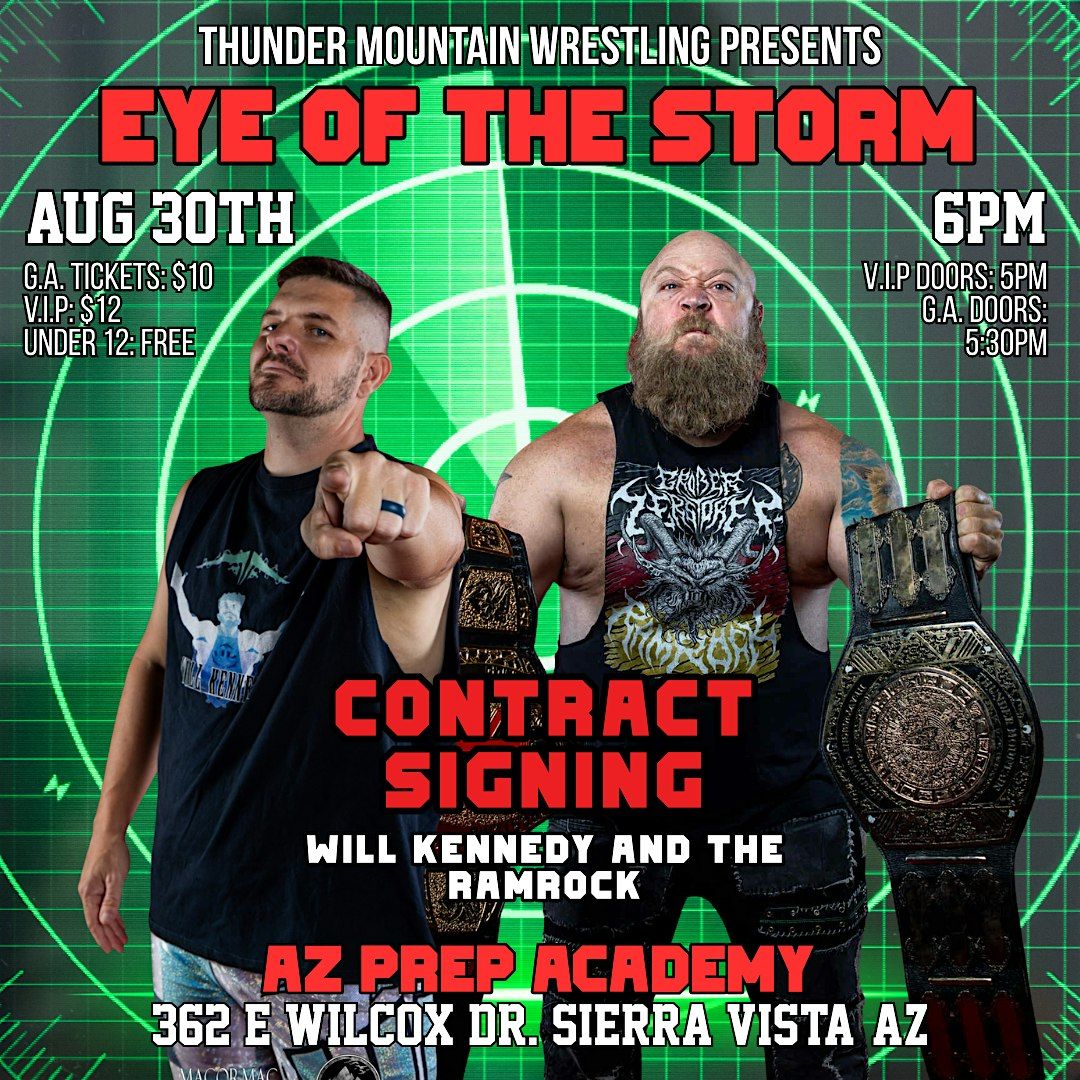 Thunder Mountain Wrestling: Eye of The Storm, 30 August | Event in Sierra Vista | AllEvents