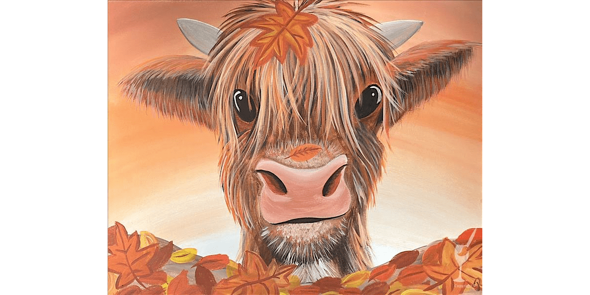 Leaf Peeping Cow - Paint and Sip in Houston | Classpop!™, 19 August | Event in Houston | AllEvents