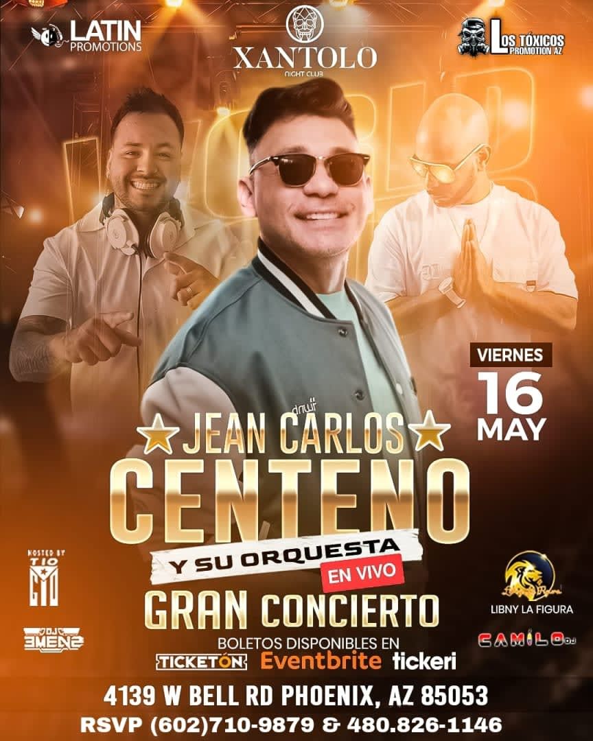 Jean Carlos Centeno, 10 May | Event in Mcallen | AllEvents