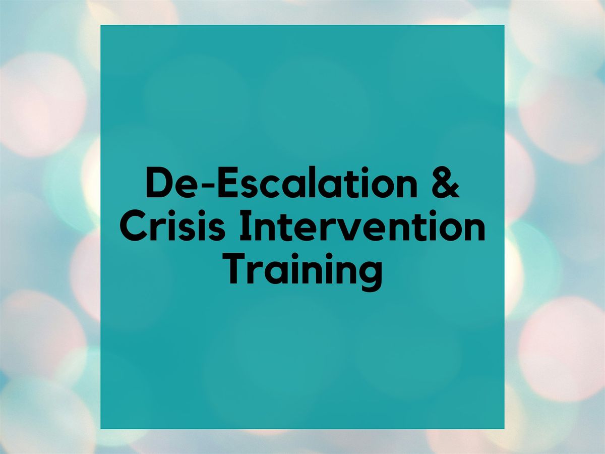 De-Escalation and Crisis Intervention Training, 4 November | Event in Parma | AllEvents