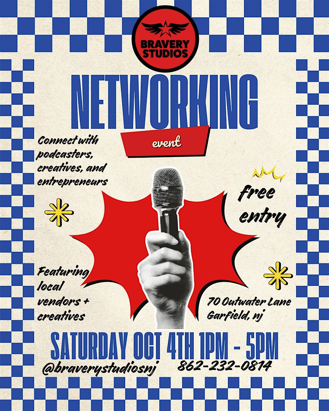 Bravery Studios Networking Mixer, 4 October | Event in Garfield | AllEvents