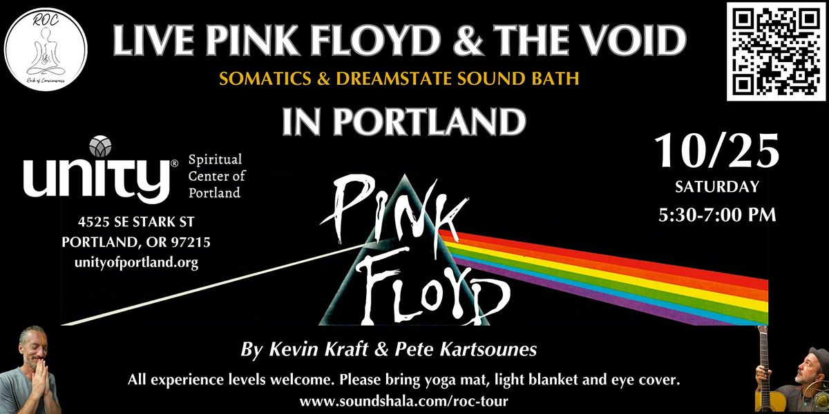 Pink Floyd & the Void - Somatics & Dreamstate Soundbath, 25 October | Event in Portland | AllEvents
