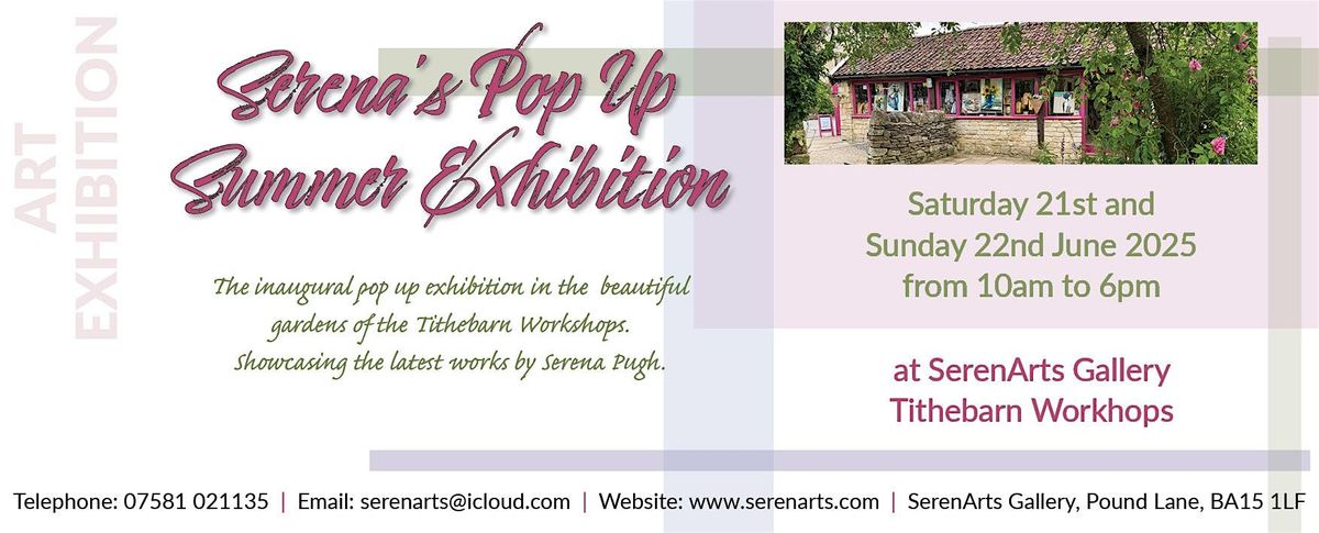 Serena's Pop Up Summer Exhibition, 21 June | Event in Bradford-on-Avon | AllEvents