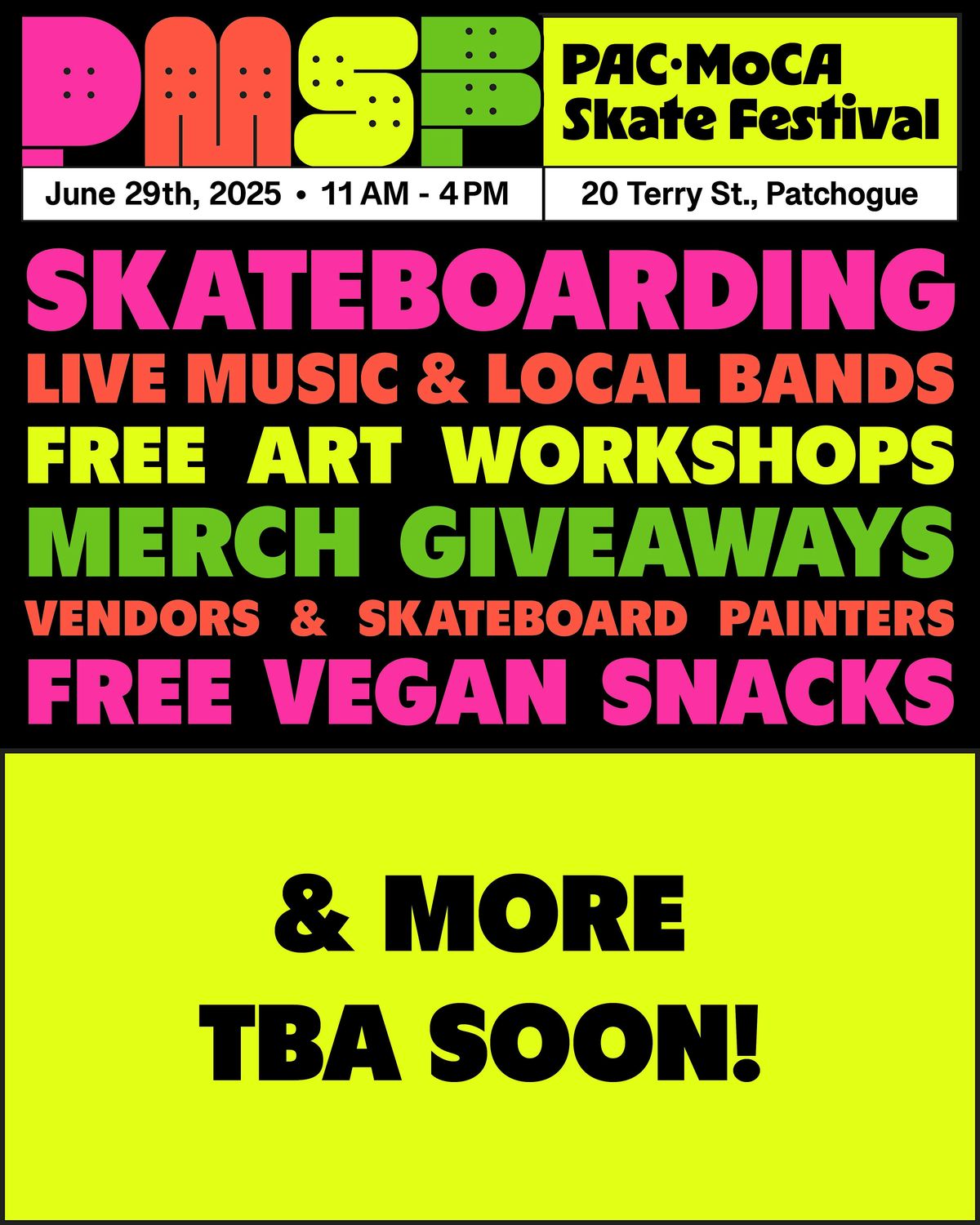 PAC • MoCA Skate Festival, 29 June | Event in Patchogue | AllEvents
