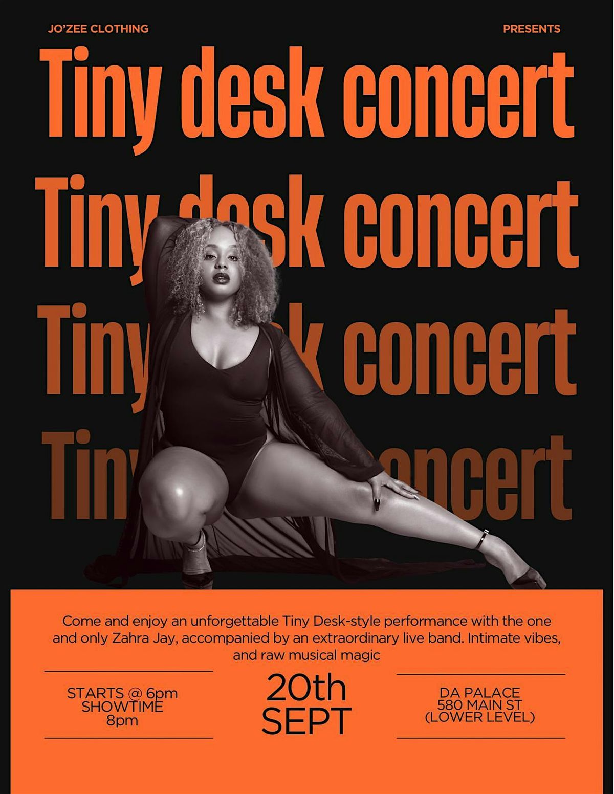 Zahra Jay Tiny desk Concert, 20 September | Event in Stroudsburg | AllEvents