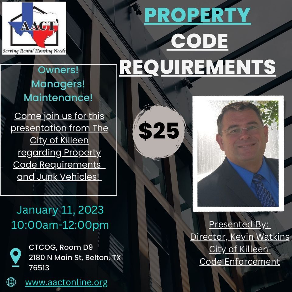 Property Code Requirements , Central Texas Council of Governments
