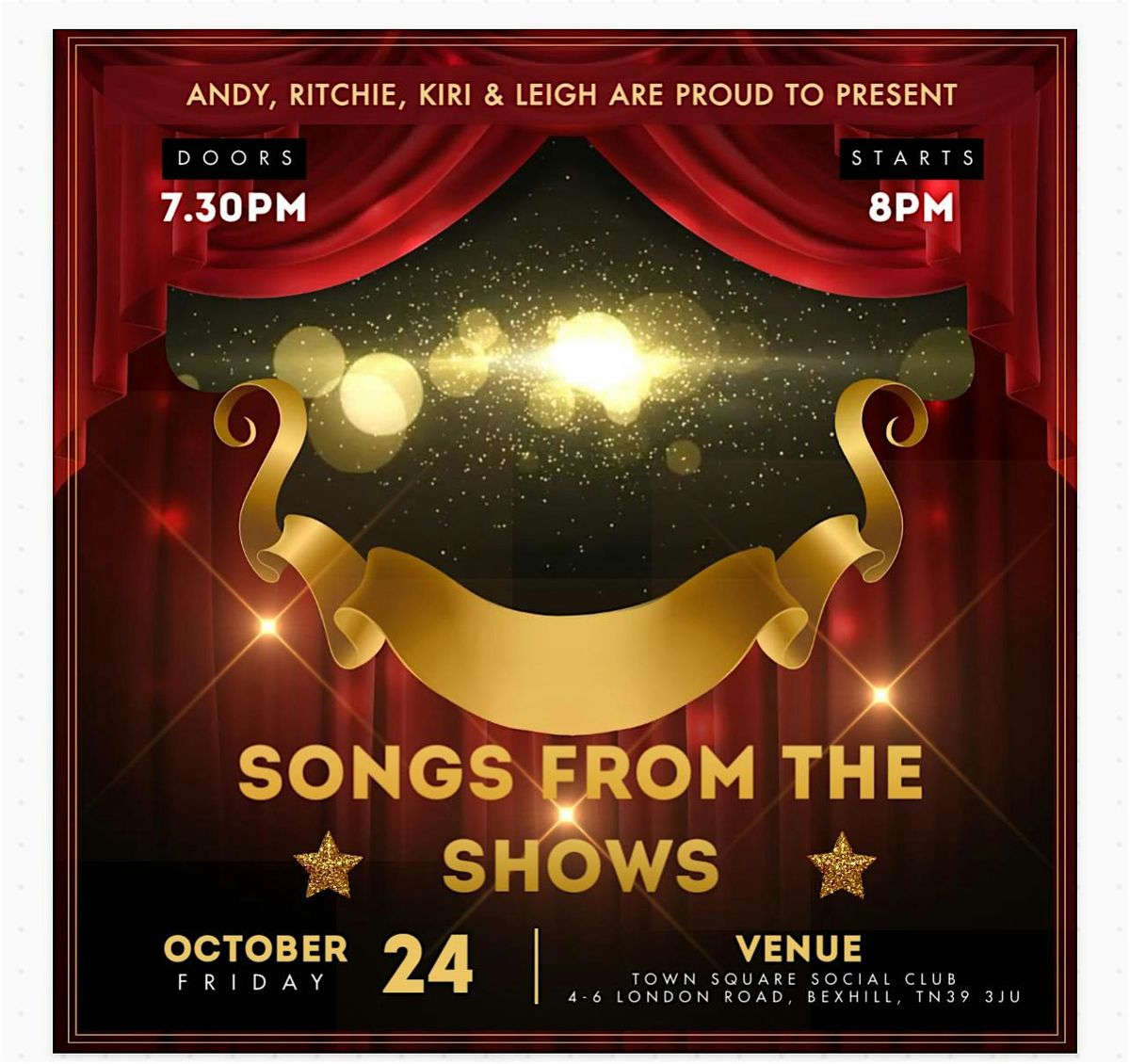 Songs From The Shows, 24 October | Event in Bexhill | AllEvents