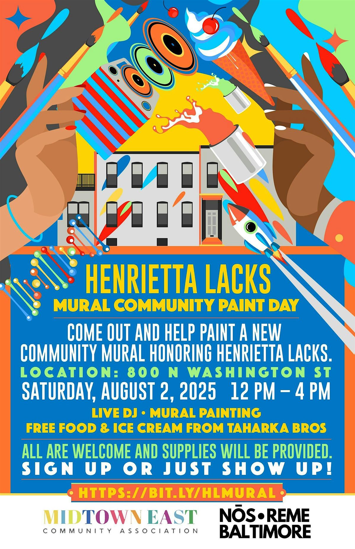 Henrietta Lacks Mural Community Paint Day, 2 August | Event in Baltimore | AllEvents