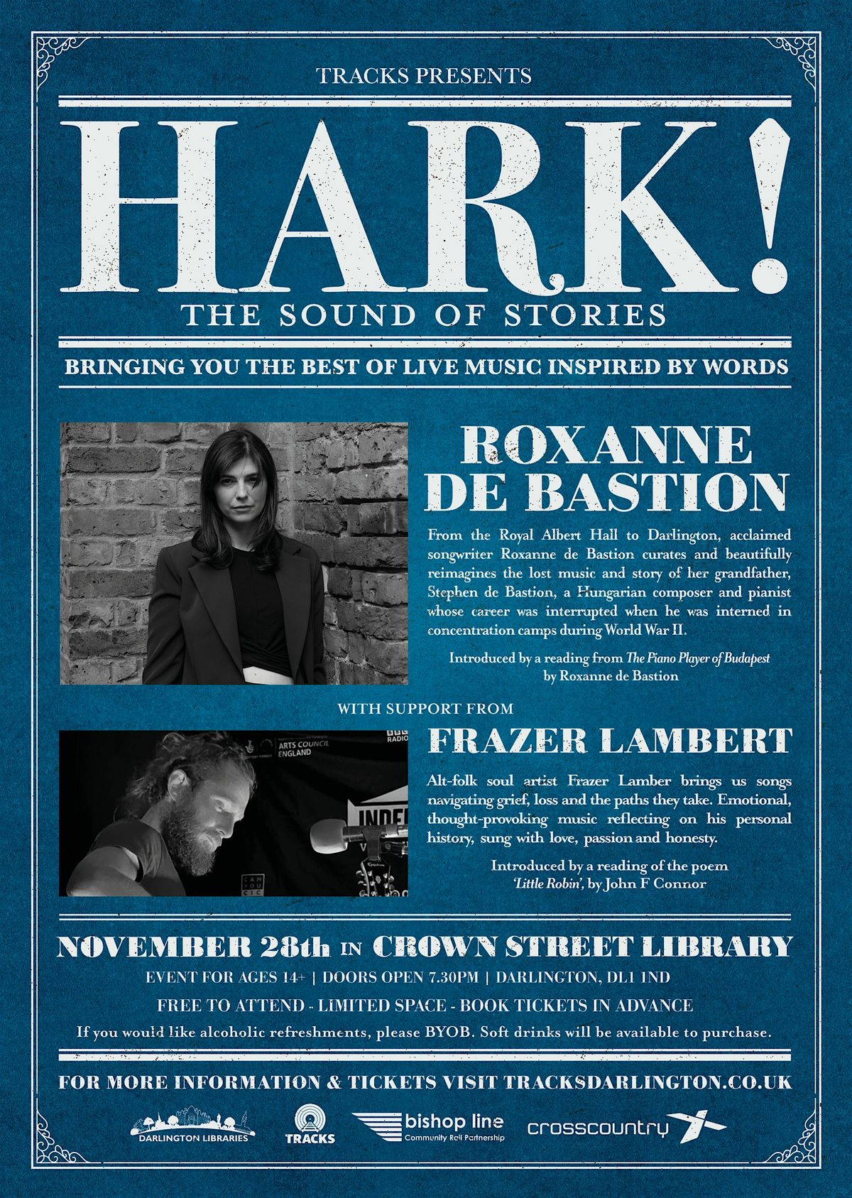 Hark! The Sound of Stories feat. Roxanne de Bastion | Event in Darlington | AllEvents