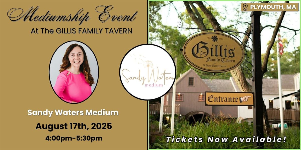 Mediumship Event at Gillis Family Tavern - Plymouth, MA, 17 August | Event in Plymouth | AllEvents