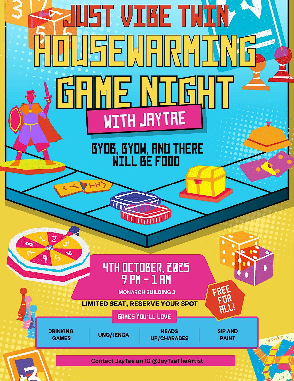 Housewarming Game Night with JayTae, 4 October | Event in Buffalo | AllEvents