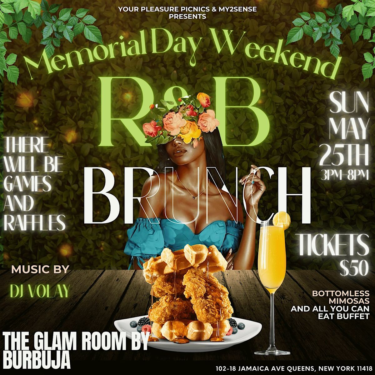 Memorial Day Weekend R&B Brunch, 25 May | Event in Queens | AllEvents