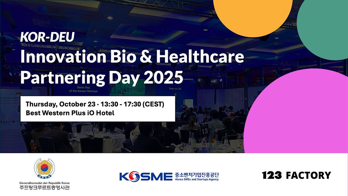 KOR-DEU Innovation Bio & Healthcare Partnering Day 2025, 23 October | Event in Schwalbach am Taunus | AllEvents