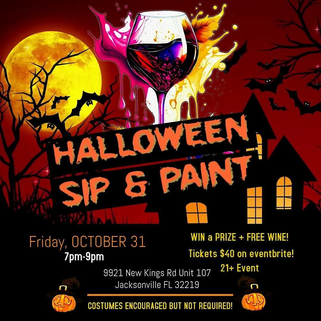 Halloween Paint and Sip + Costume Contest, 31 October | Event in Jackosnville | AllEvents