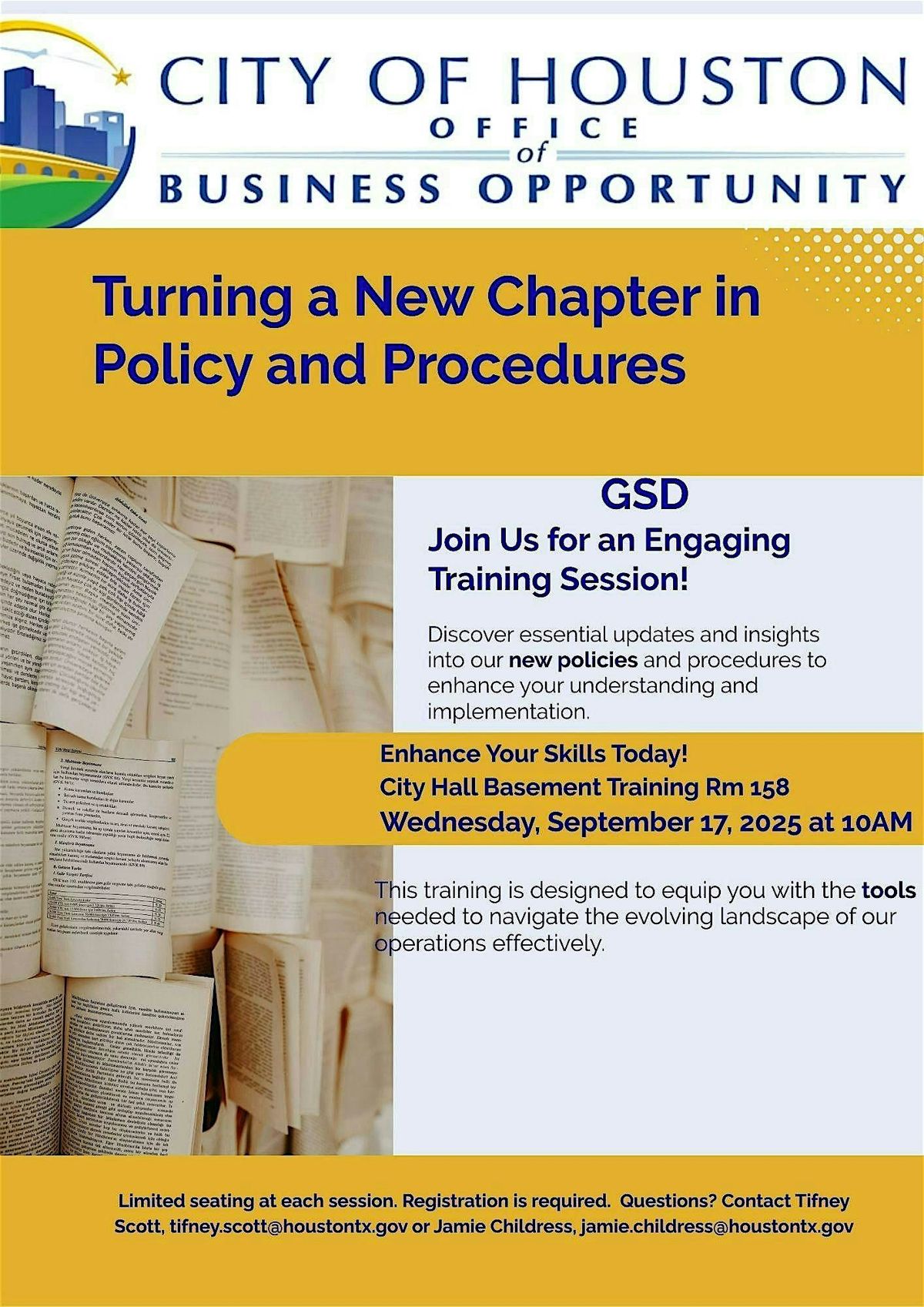 Turning a New Chapter in Policy & Procedures, 17 September | Event in Houston | AllEvents