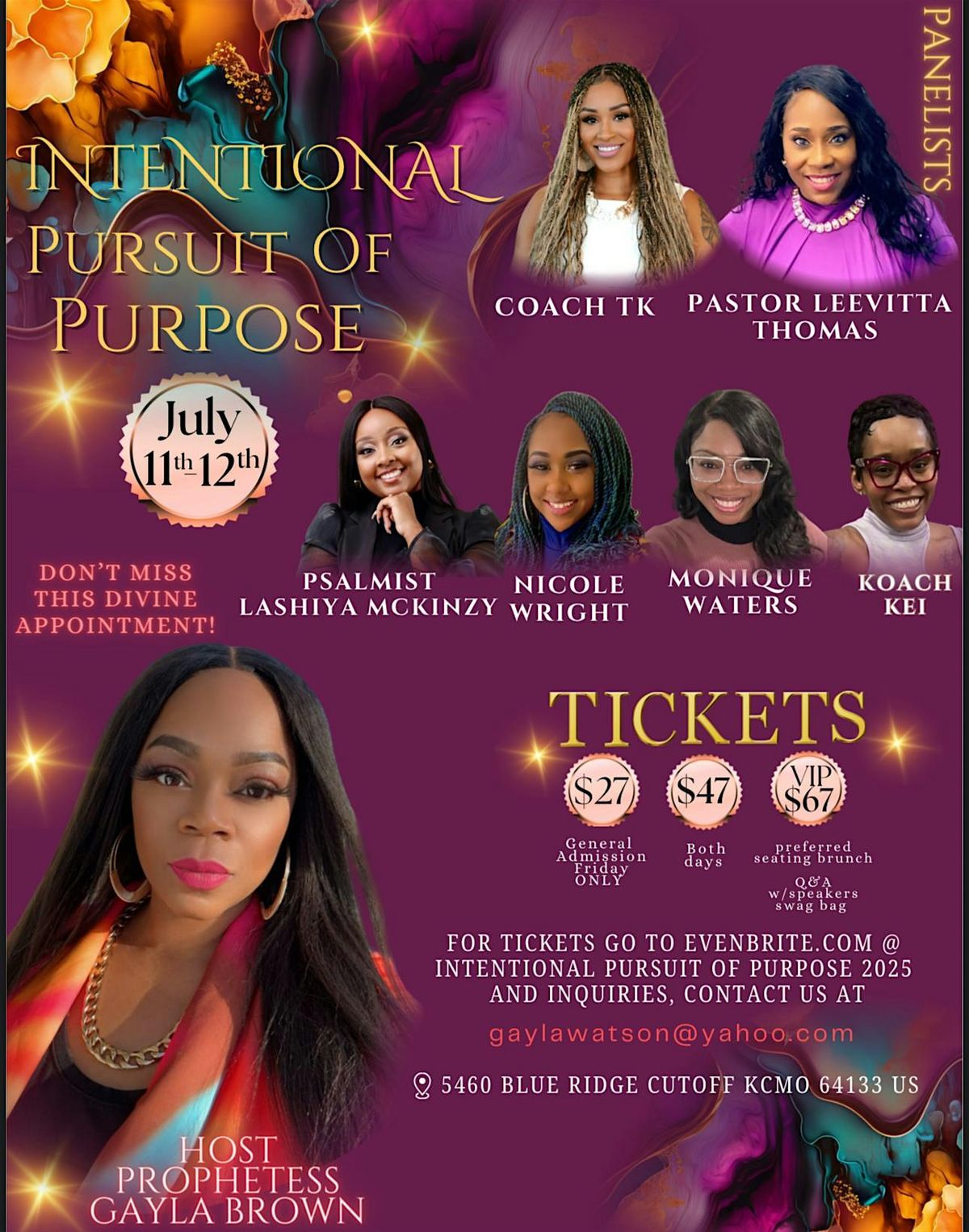 Intentional Pursuit of Purpose 2025, 11 July | Event in Raytown | AllEvents