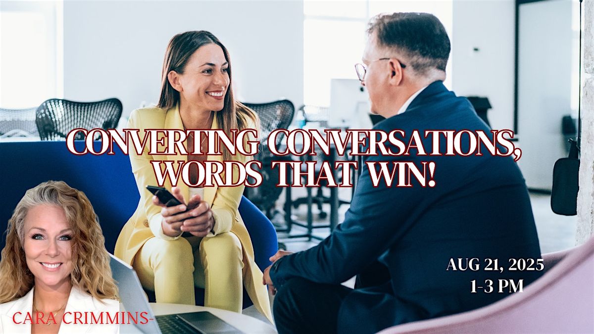 CONVERTING CONVERSATIONS; WORDS THAT WIN, 21 August | Event in Honolulu | AllEvents