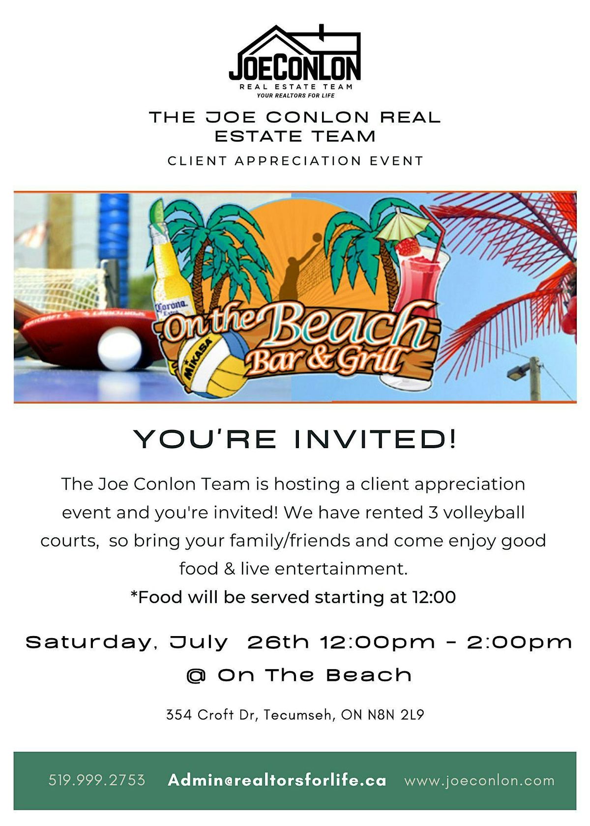Client Appreciation Event, 26 July | Event in Tecumseh | AllEvents