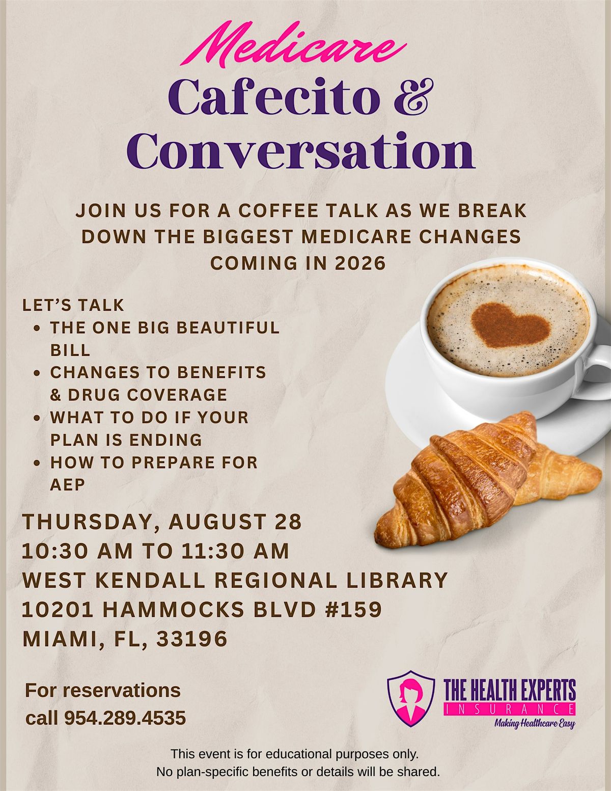 Cafecito & Conversation, 28 August | Event in Miami | AllEvents