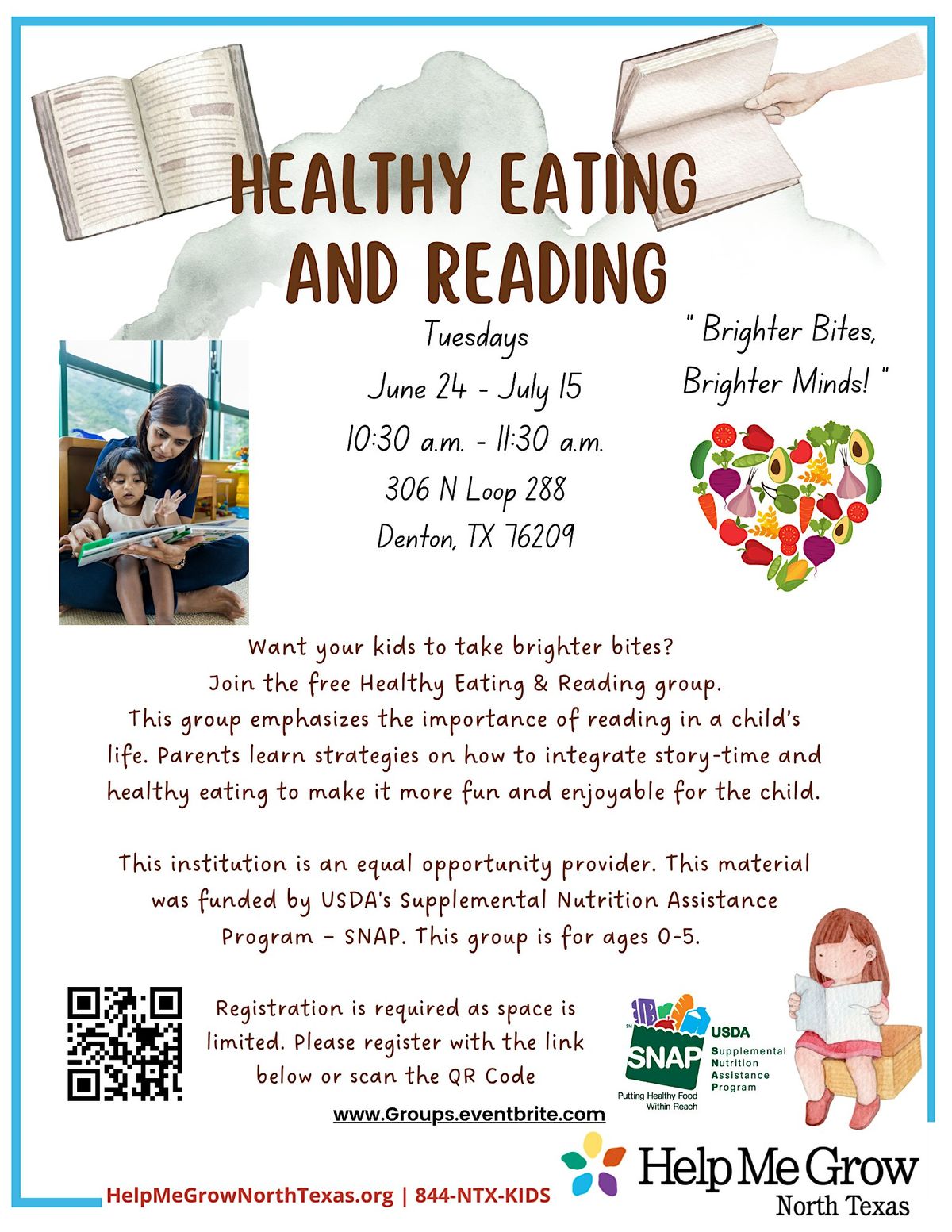 Face to Face Healthy Eating and Reading (Bilingual)- Serve Denton, 24 June | Event in Denton | AllEvents