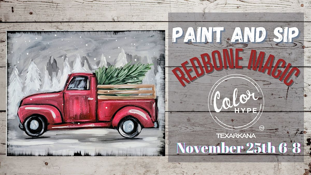 "Vintage Christmas" Paint and Sip with ColorHype TXK at Redbone Magic, 25 November | Event in Texarkana