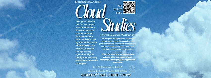 RemainReal Fine Art Hosts: Could Studies - a watercolor workshop!, 21 August | Event in Denver | AllEvents