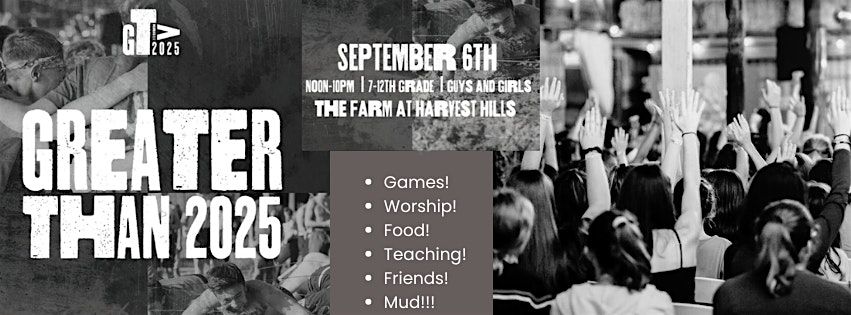 GREATER THAN TEEN EVENT for Girls and Guys 2025, 6 September | Event in Delaware | AllEvents