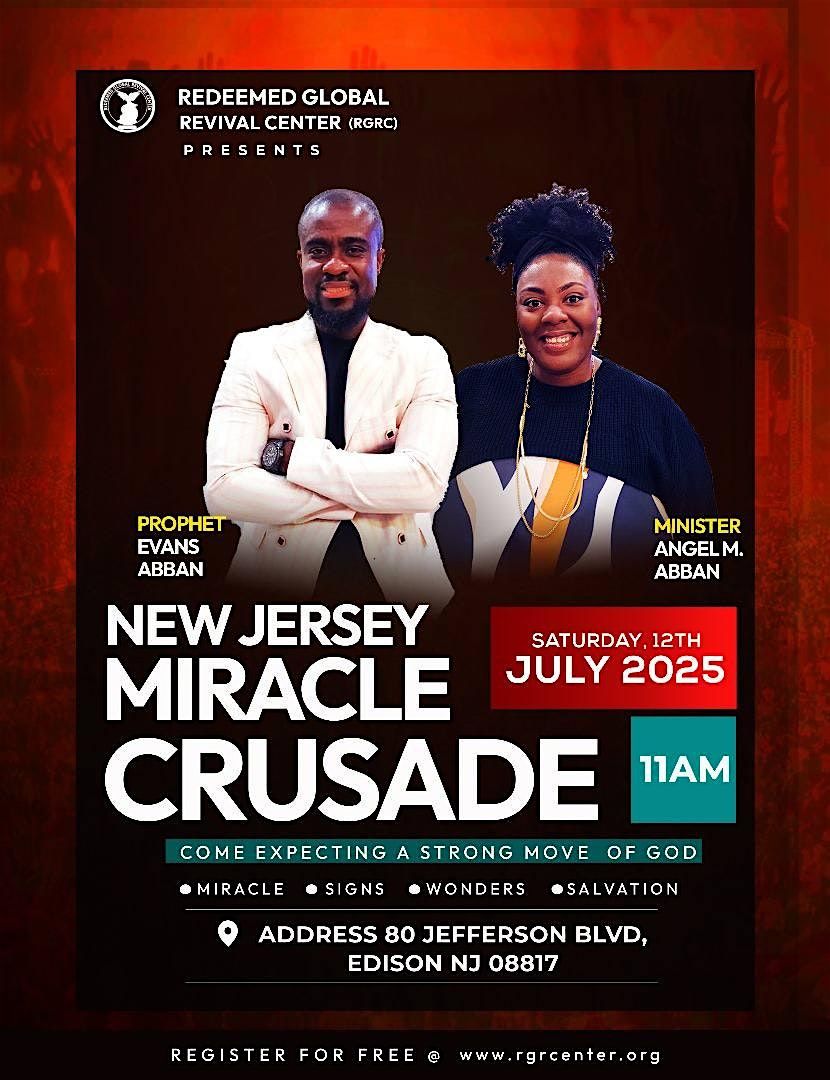 NEW JERSEY MIRACLE CRUSADE WITH PROPHET EVANS ABBAN, 12 July | Event in Edison | AllEvents