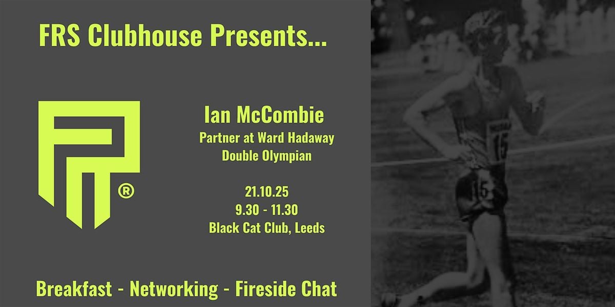 Front Row Support's Clubhouse Presents... Ian McCombie!, 21 October | Event in Leeds | AllEvents