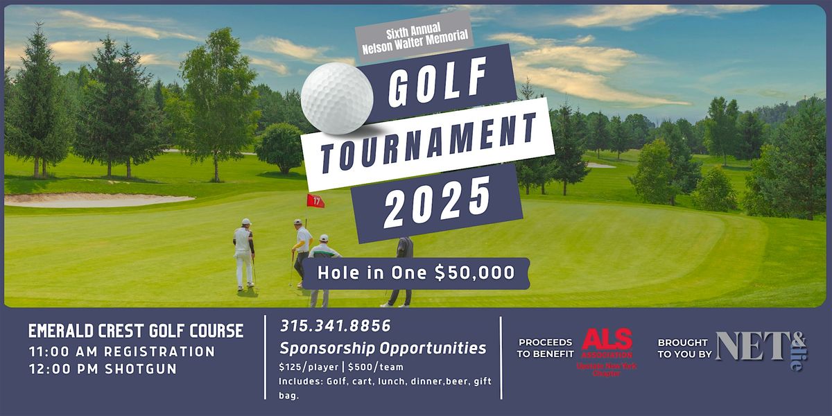 2025 Nelson Walter Memorial Golf Tournament to benefit the ALS Association, 26 September | Event in Fulton