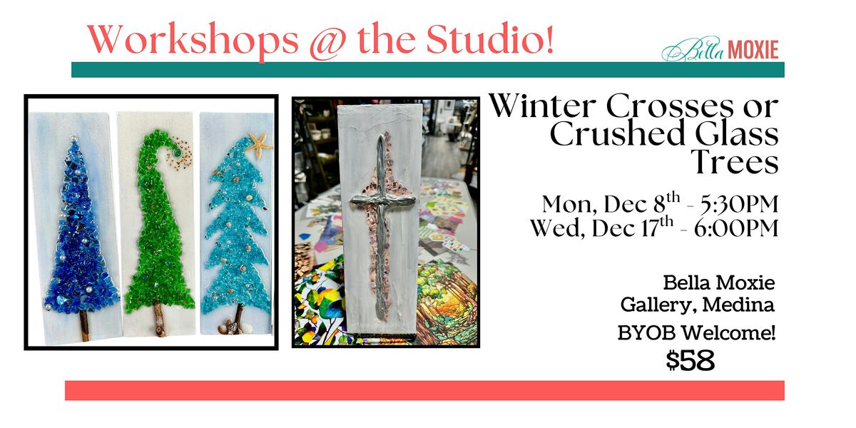 Winter Crosses or Crushed Glass Trees, 8 December | Event in Medina | AllEvents