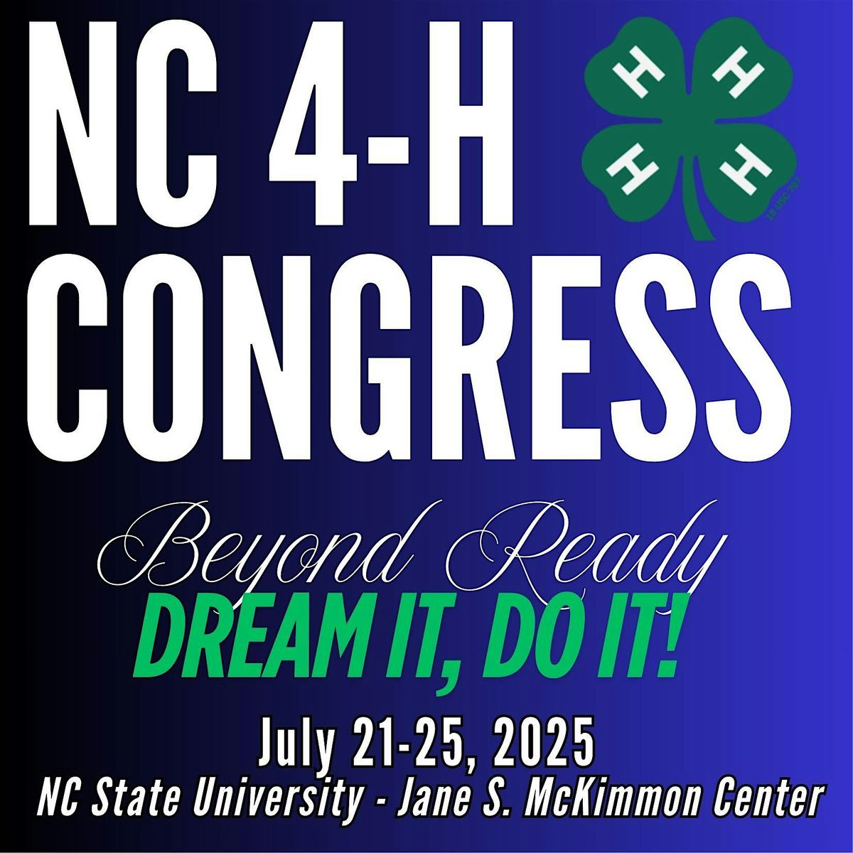 NC 4-H Congress 2025, 21 July | Event in Raleigh | AllEvents