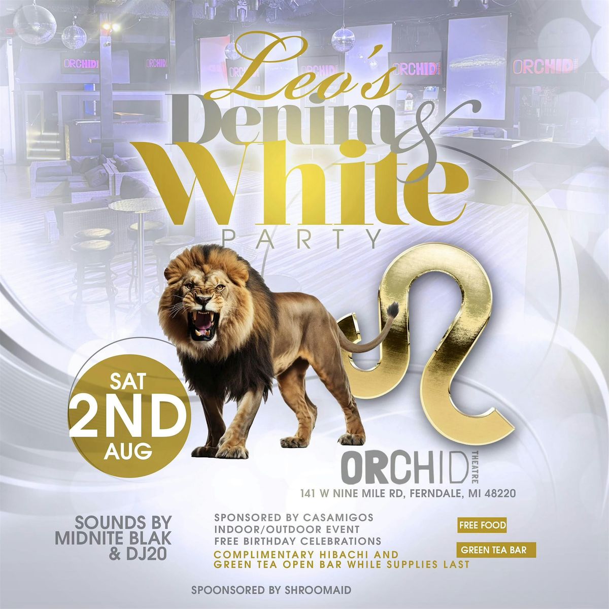Leo's Denim & White Party, 2 August | Event in Ferndale | AllEvents