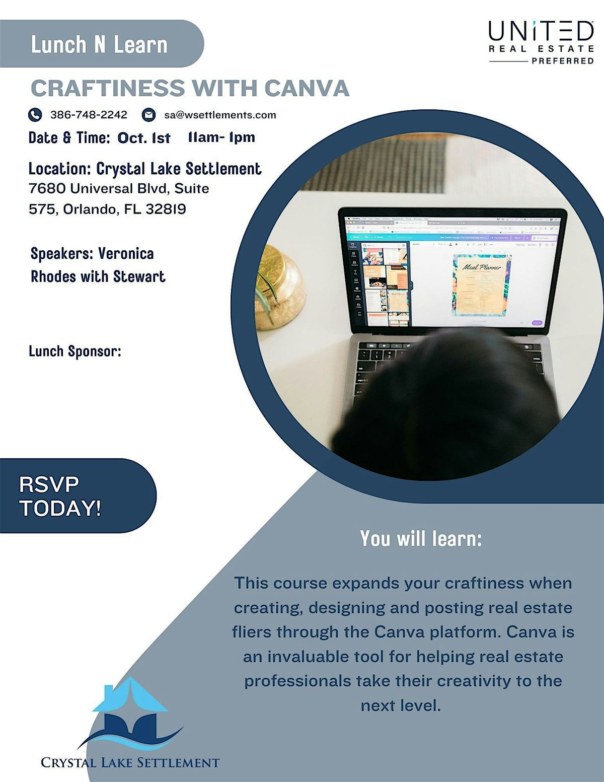 Lunch N Learn | Craftiness with Canva, 1 October | Event in Orlando | AllEvents
