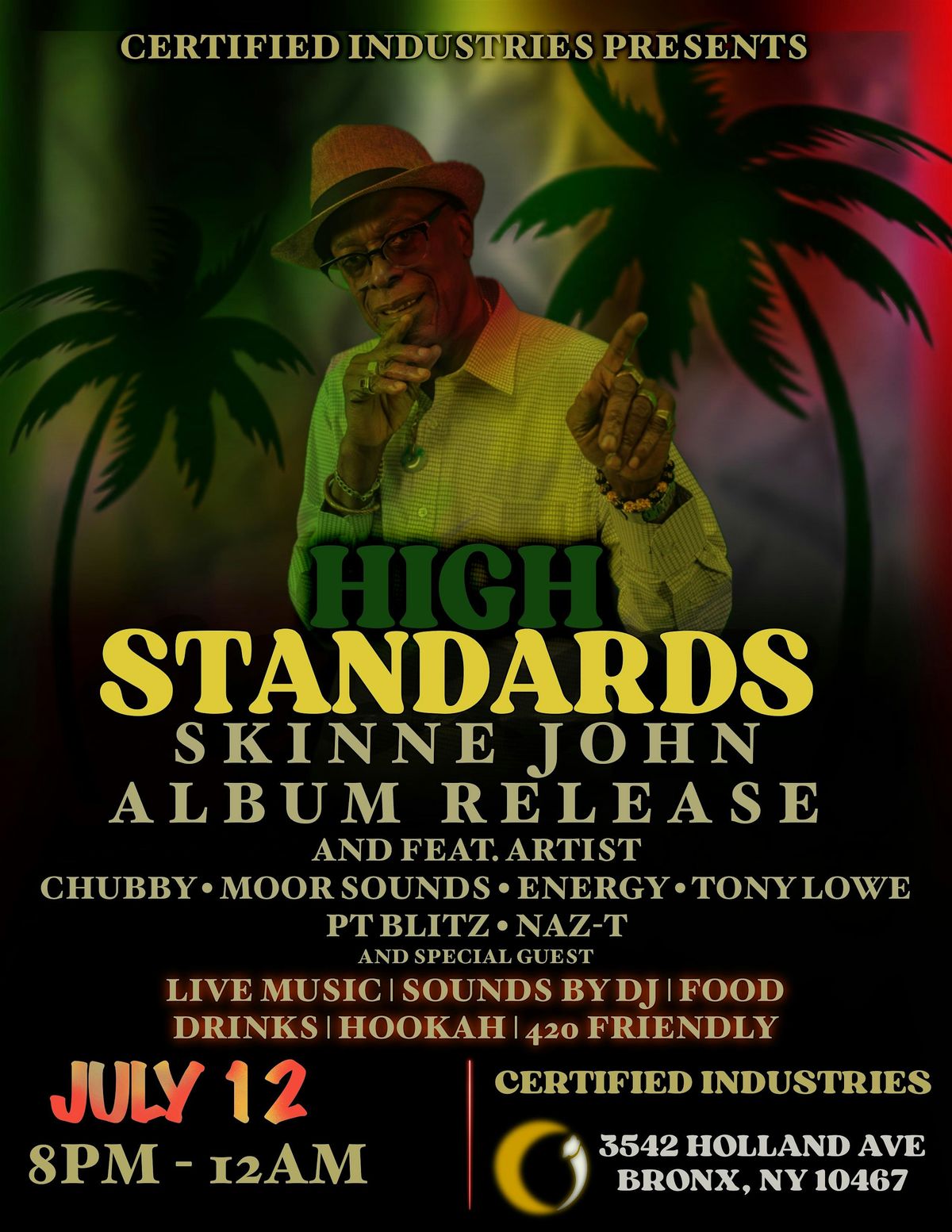 High Standards Album Release, 12 July | Event in The Bronx | AllEvents