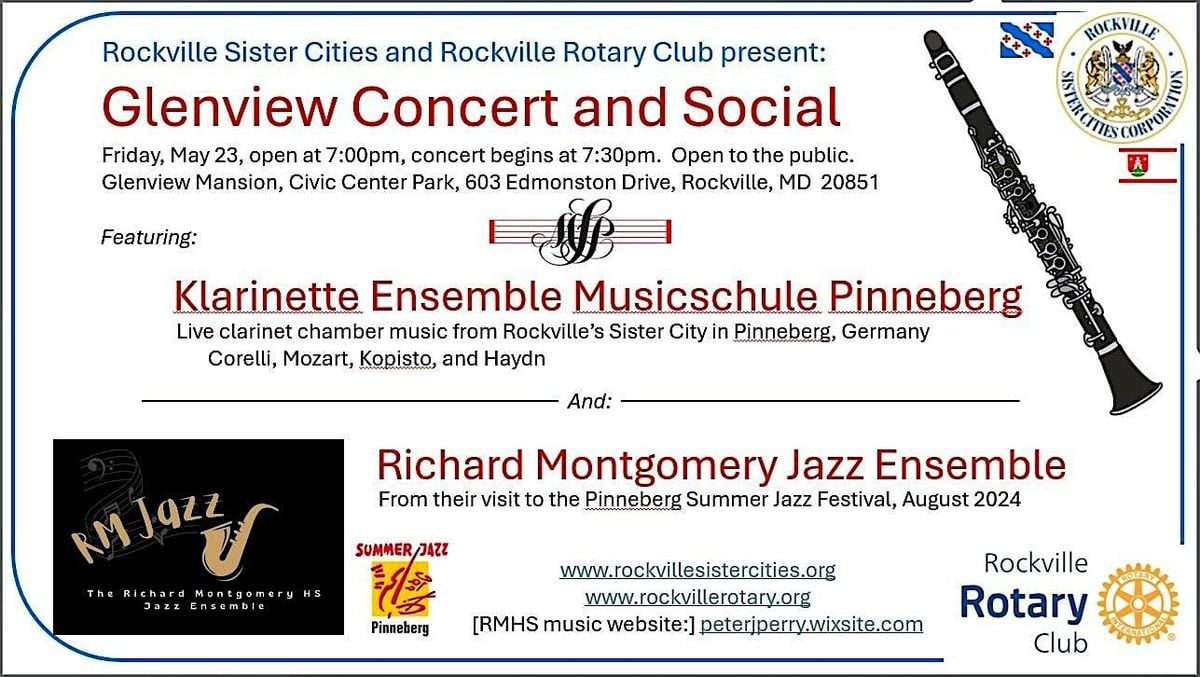 RSCC&RRC Glenview Concert and Social, 23 May | Event in Rockville | AllEvents