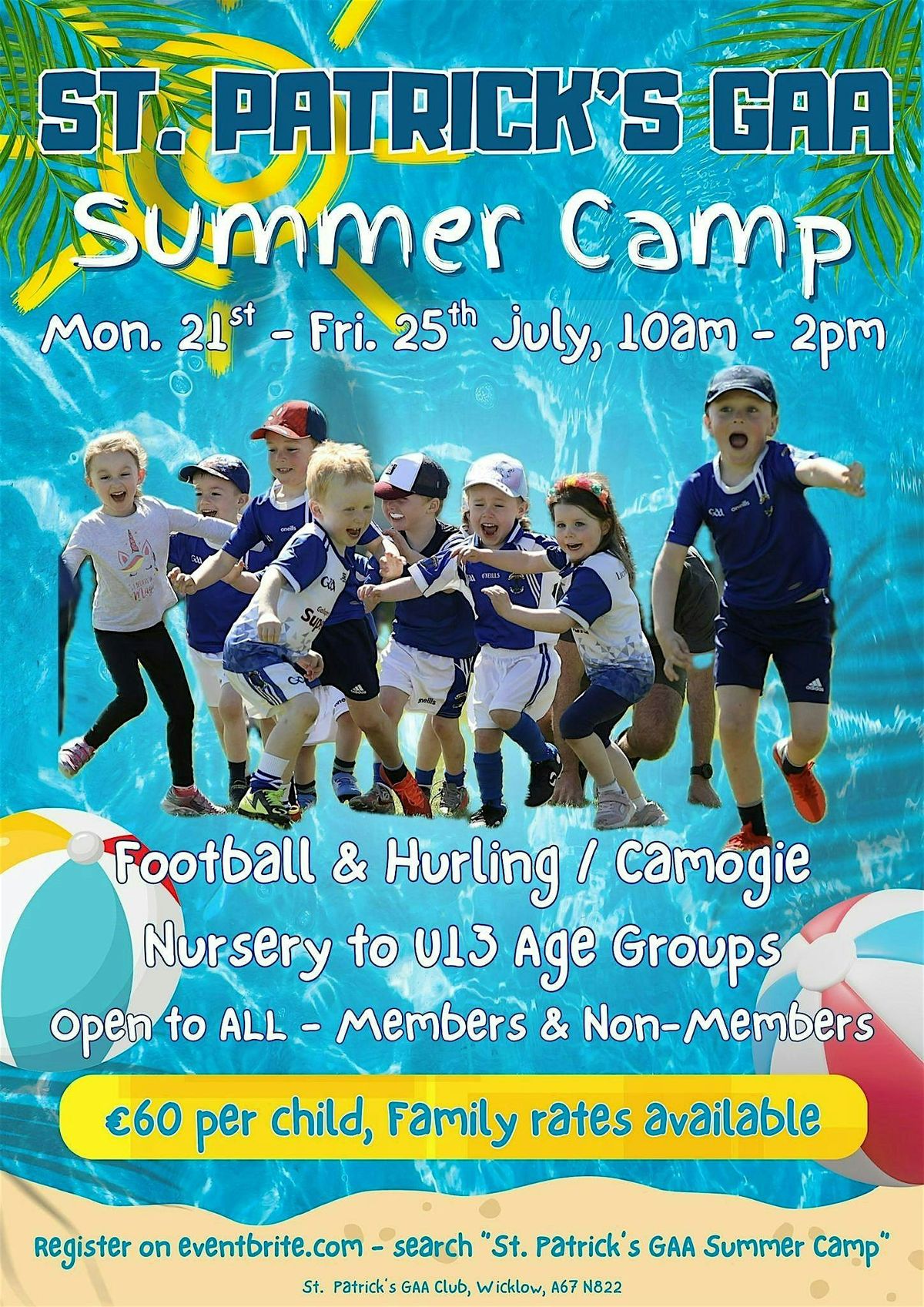St Patricks GAA Summer Camp 2025, 21 July | Event in Wicklow | AllEvents