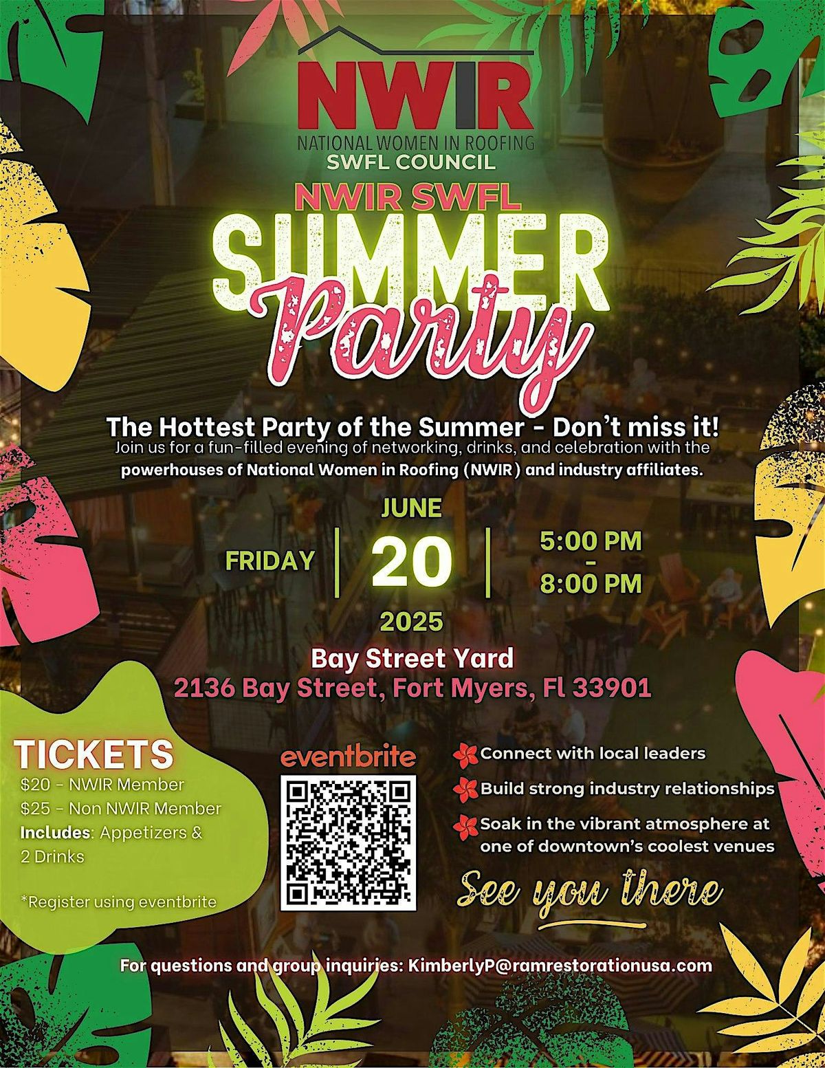 NWIR SWFL Summer Party, 20 June | Event in Fort Myers | AllEvents