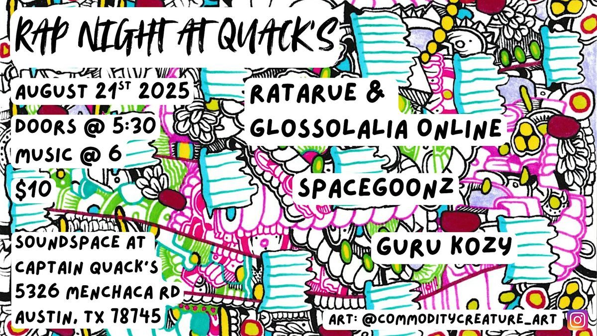 Ratarue & Glossolalia Online, 21 August | Event in Austin | AllEvents