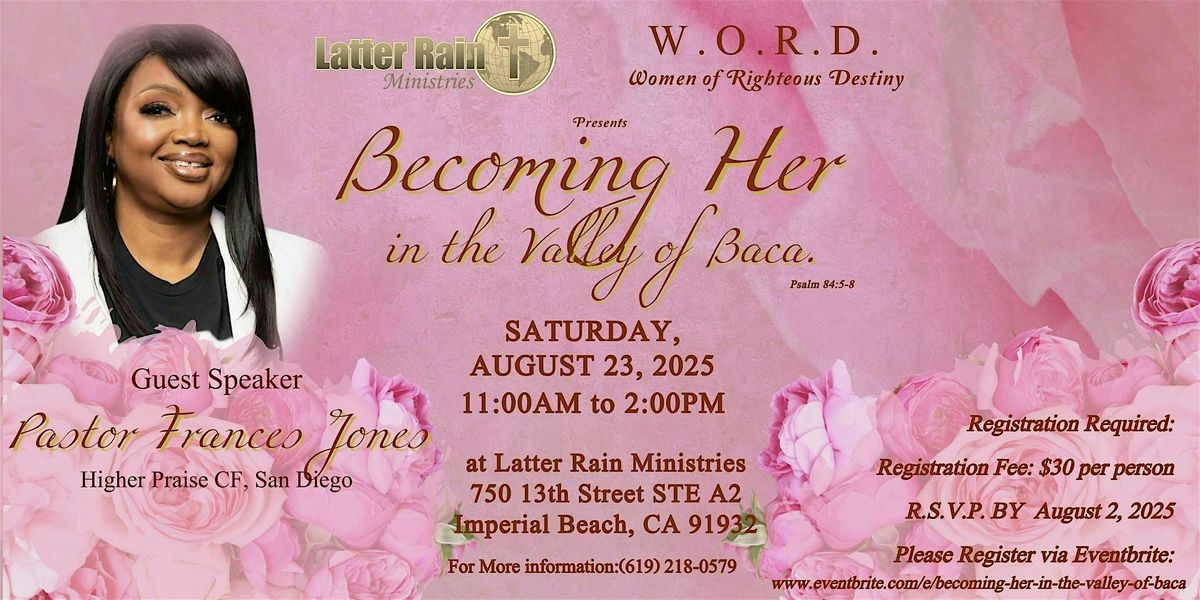 Becoming Her in the Valley of Baca, 23 August | Event in Imperial Beach | AllEvents