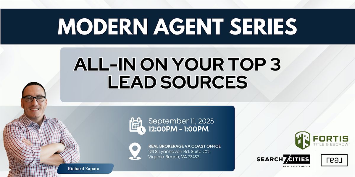 All-In on Your Top 3 Lead Sources, 11 September | Event in Virginia Beach | AllEvents
