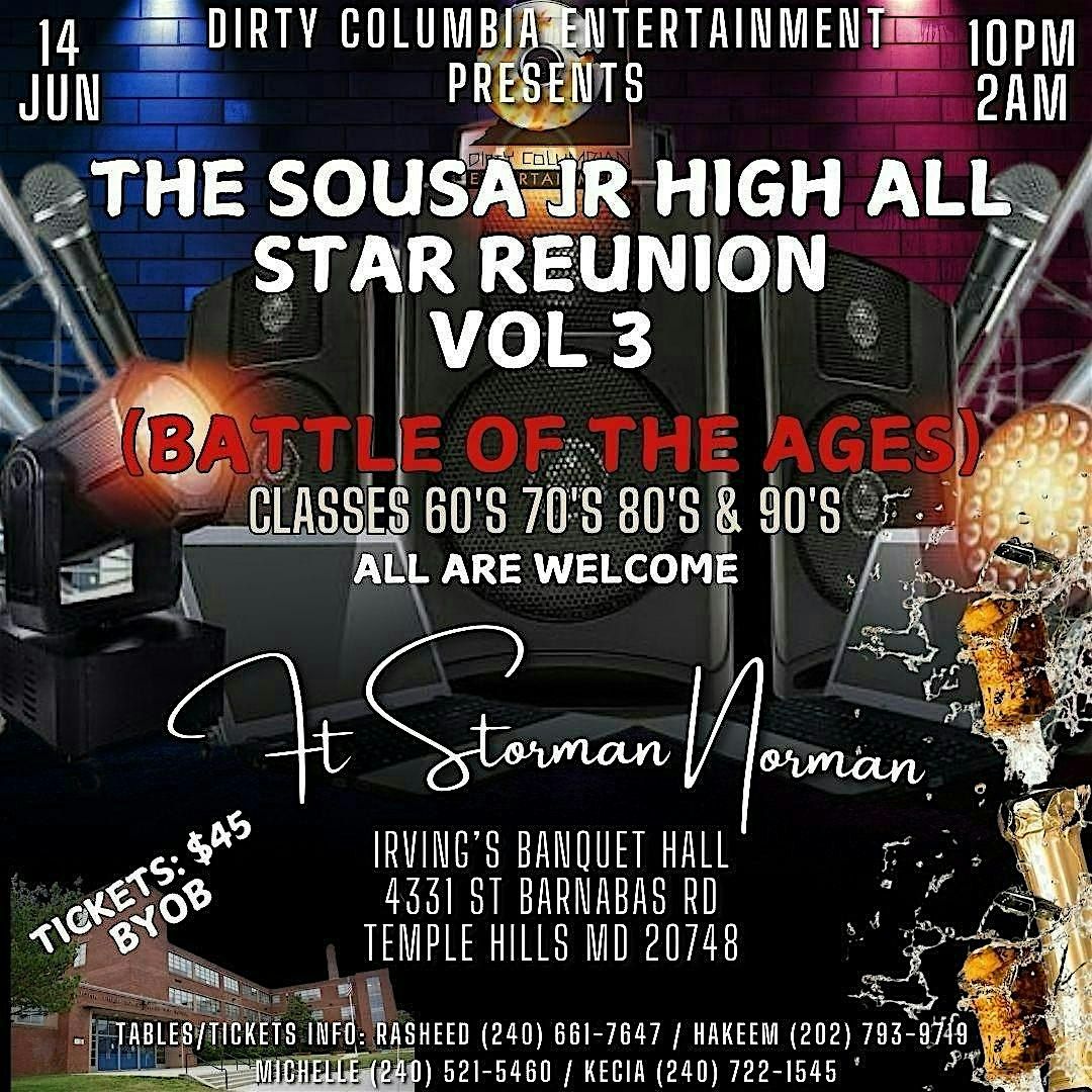 The Sousa All-Star Reunion (Battle of The Ages), 14 June | Event in Marlow Heights | AllEvents