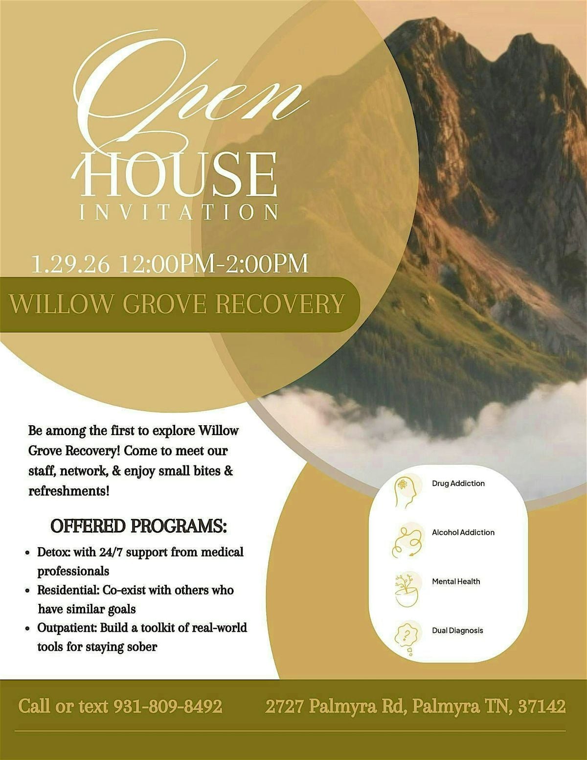 Willow Grove Recovery Open House