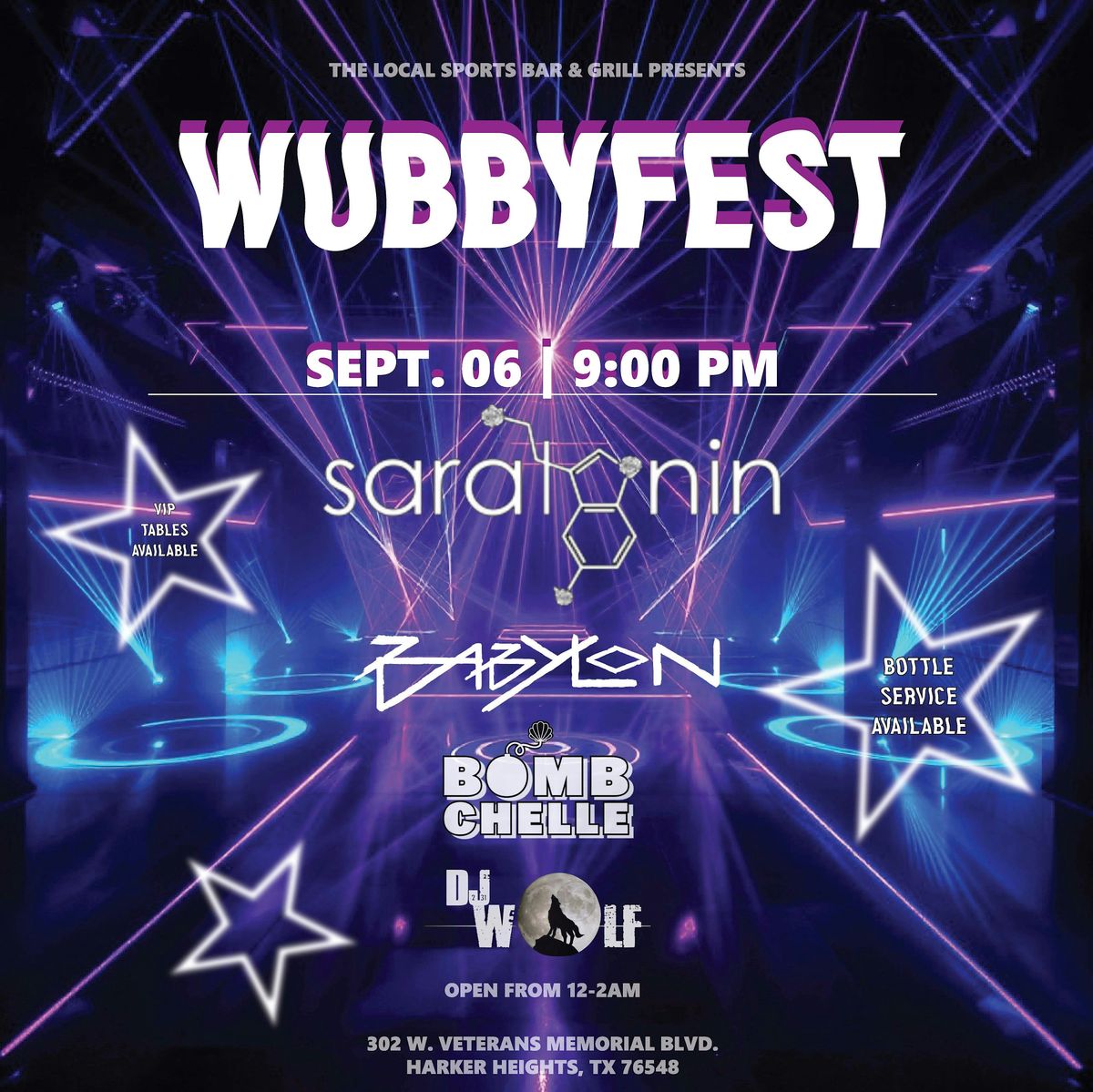 Wubby Fest, 6 September | Event in Harker Heights | AllEvents