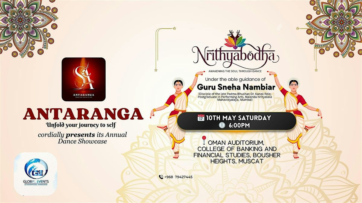 Nrithya Bodha – Awakening the Soul Through Dance., 10 May | Event in Muscat | AllEvents